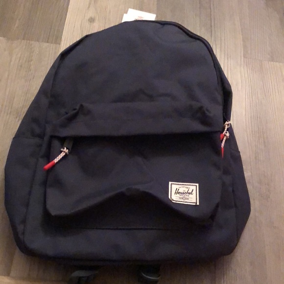 Herschel Supply Co Classic Backpack Color Navy Recycled Nylon NWT - Picture 15 of 16